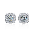 2CTW/4CTW Moissanite  Stud Earrings - 925 Sterling Silver