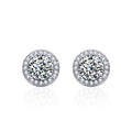 2CTW/4CTW Moissanite  Stud Earrings - 925 Sterling Silver