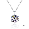 2CT/5CT Moissanite Necklace  - 925 Sterling Silver