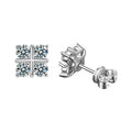 3.2CT Moissanite Stud Earrings - 925 Sterling Silver