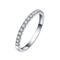 Eternity Band Moissanite Ring Size 7 - 925 Sterling Silver