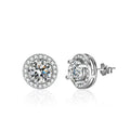 1 CT Moissanite  Stud Earrings - 925 Sterling Silver