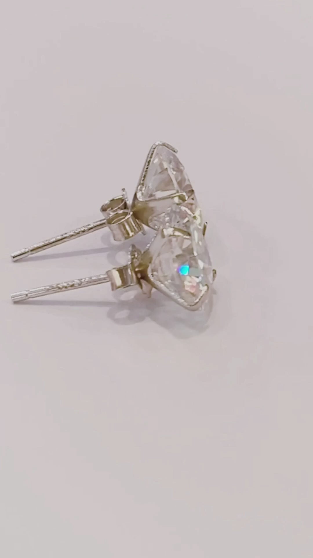 Special Deal- 4CTW Moissanite 925 Solitaire Stud Earrings